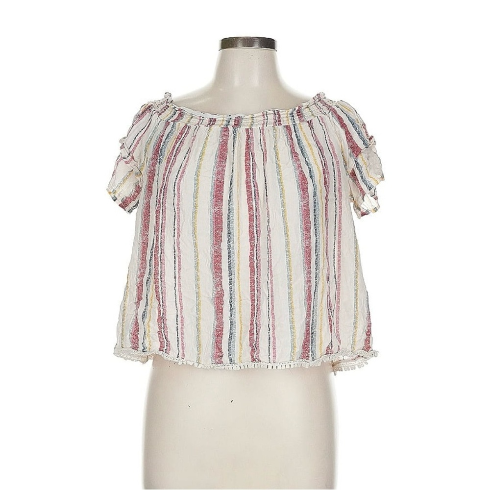 Mason & Belle Women’s Striped Off-Shoulder Blouse – Size L
